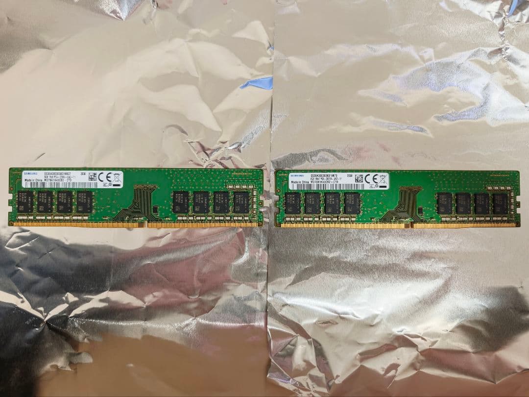 Samsung DDR4 2666MHz メモリ 16GB(8GB2枚)