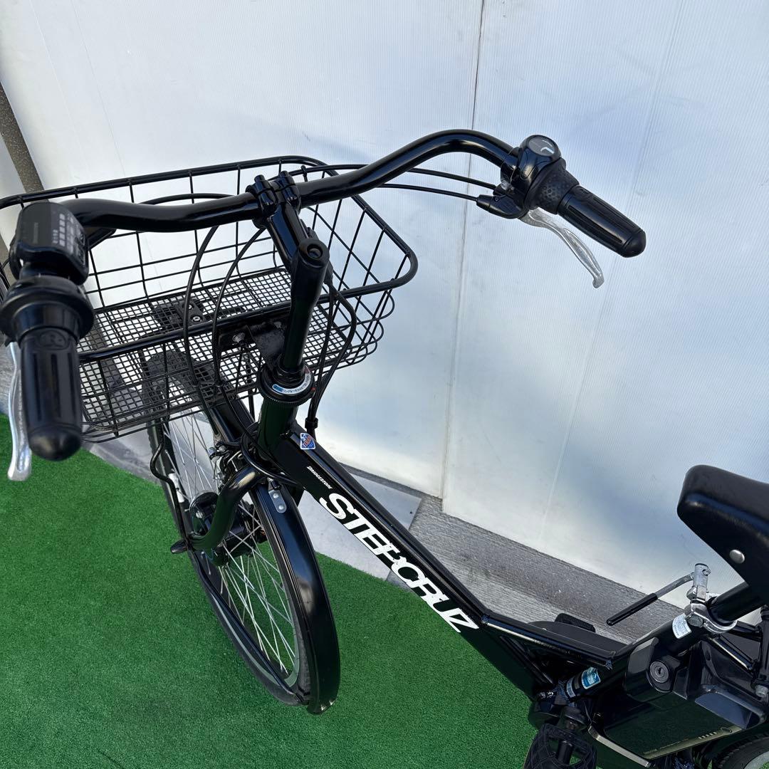 充電器無しSTEPCRUZアルベルト新型電動アシスト自転車26インチ ブラック