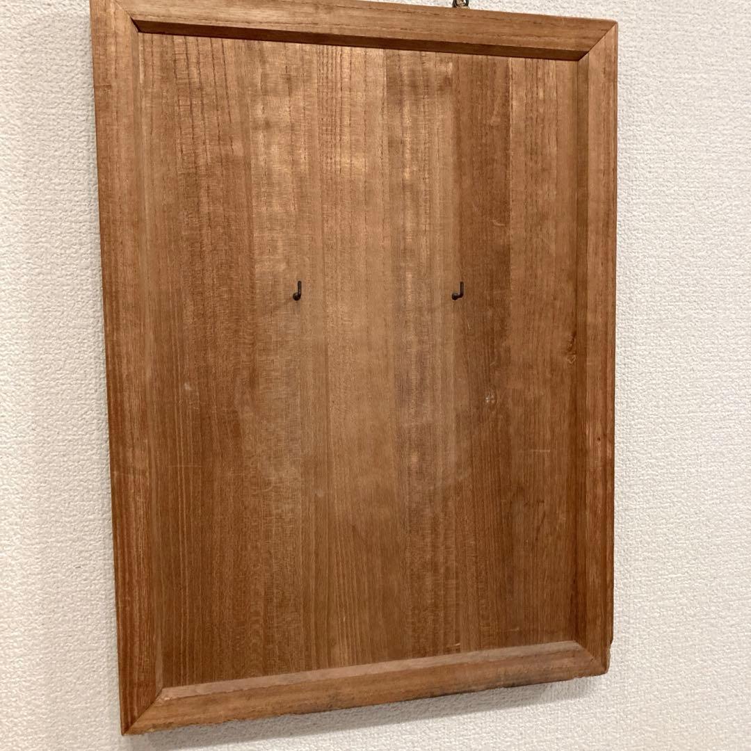 能面　能楽　雅楽　木彫　翁面　板付き　骨董　レトロ　アンティーク