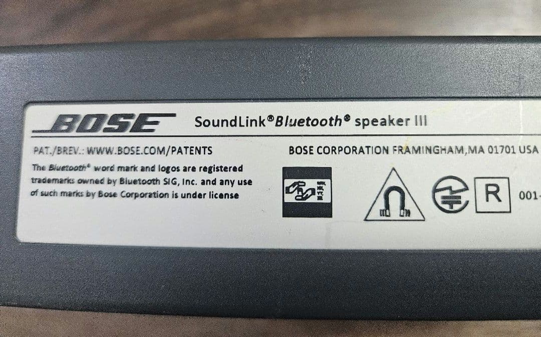 スピーカー・ウーファー BOSE SoundLink Bluetooth speaker III