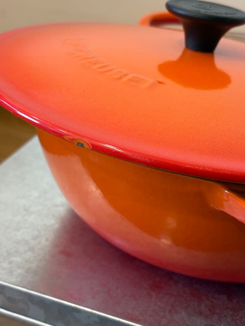 LE CREUSET ル・クルーゼ　マルミット オレンジ 22cm 鍋