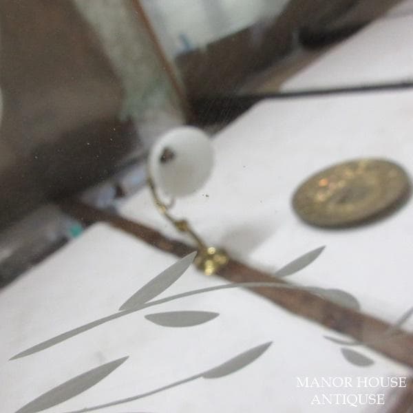 イギリス アンティーク 家具 ウォールミラー 壁掛け鏡 カフェ 英国 6406d