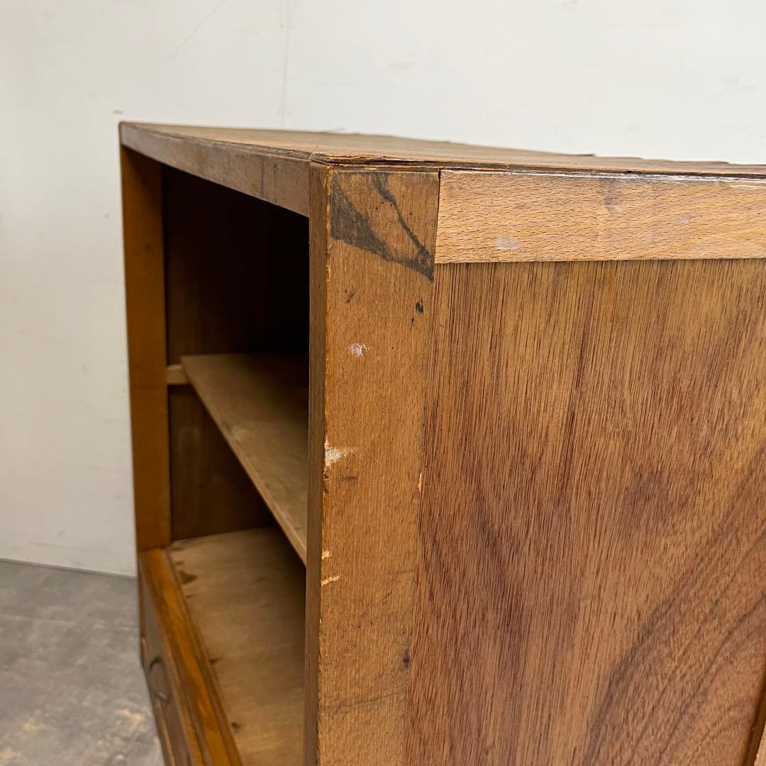 アンティーク 飾り棚 オープンラック 本棚 引き出し二杯 昭和レトロ z613