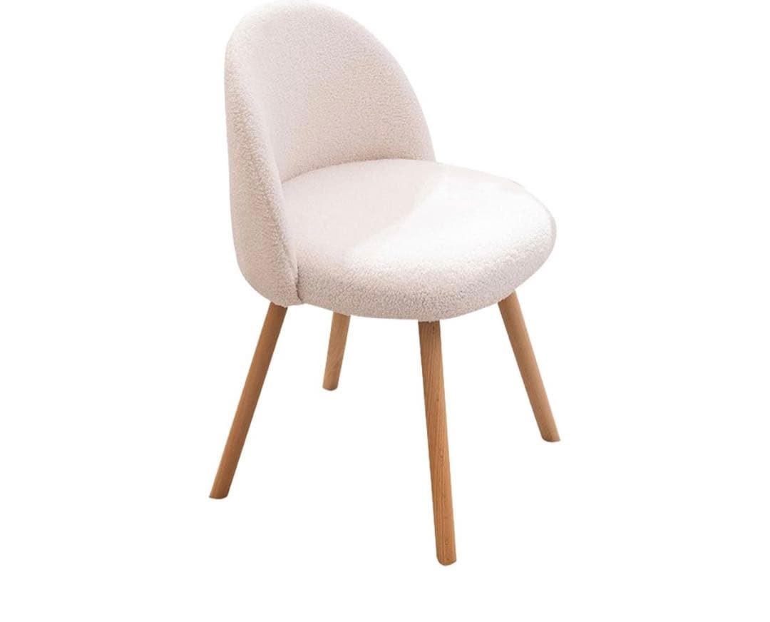 【Hanari 】ファブリックシートラムウールチェア