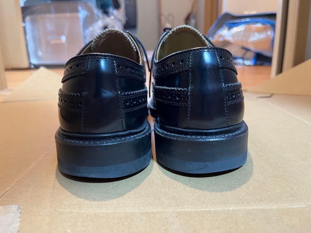 REGAL ブラック ウィングチップ シューズ 25.5