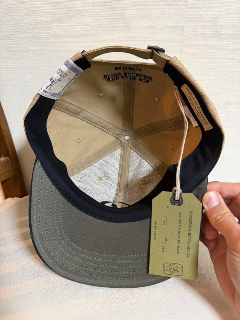 Ｋ*様 THE H.W. DOG&CO. 刺繍ロゴ キャップ ベージュ×ブラック
