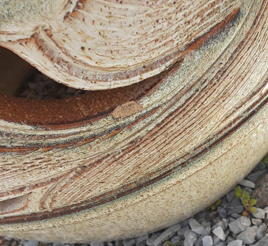 信楽焼透かし唐草テーブル三点セット