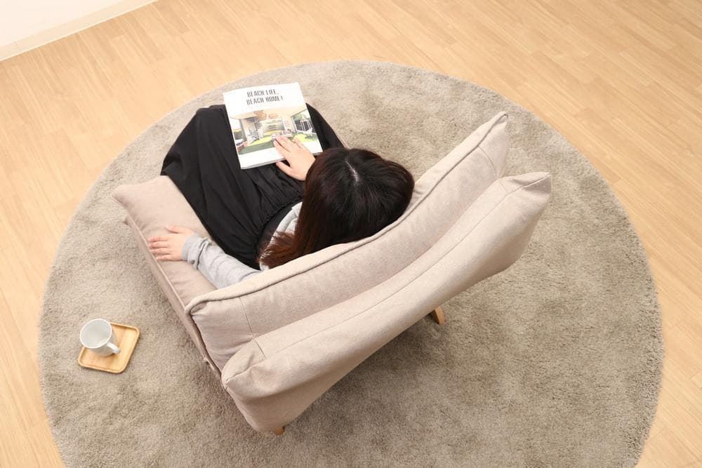 【新品・送料無料】ダブルクッション座椅子　フィット２　１Ｐ　ＢＥ