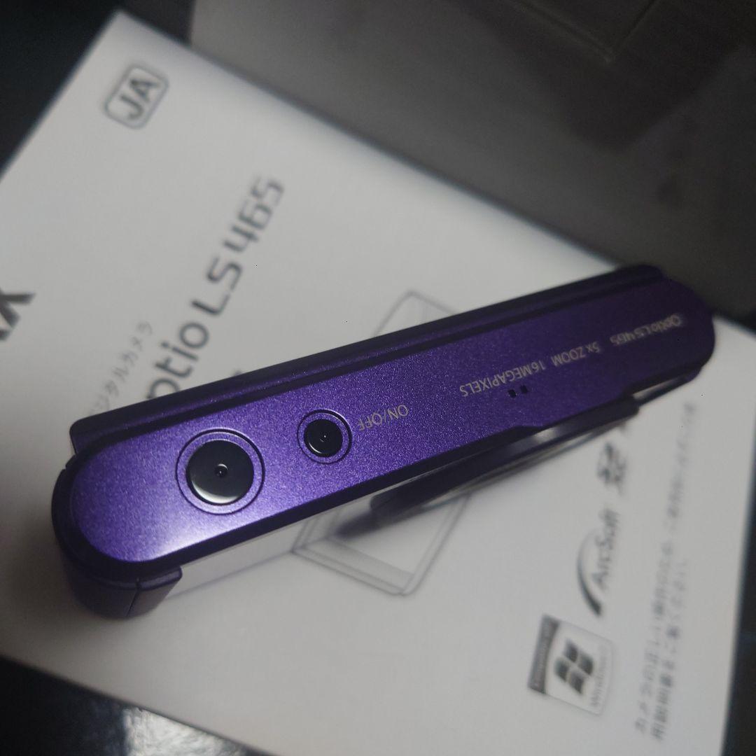 PENTAX Optio LS465 パープル 16MP 5倍ズーム 新品未使用