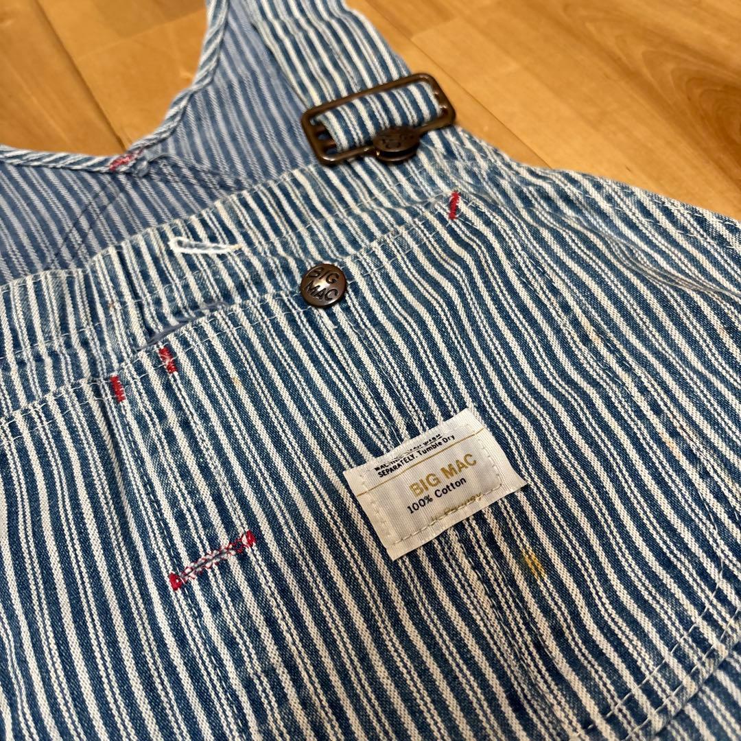 70's BIG MAC オーバーオール ヒッコリー　ライトオンス