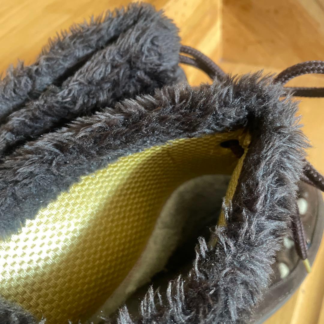 D&G ムートン ブーツ ブラウン ポルカドット ドルガバ ショート 24.5