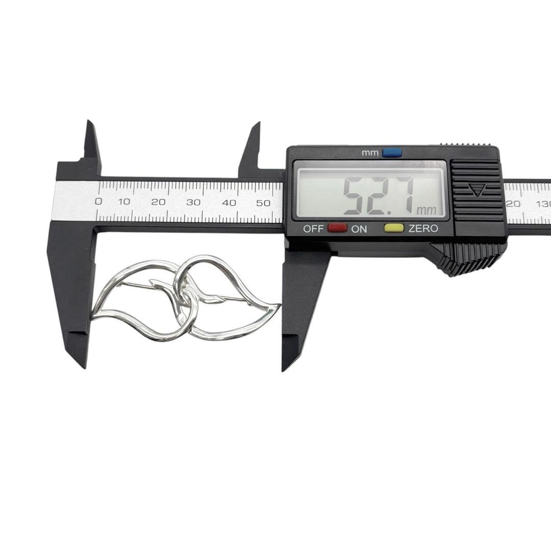 美品◎ ティファニー ダブルリーフブローチ シルバー925