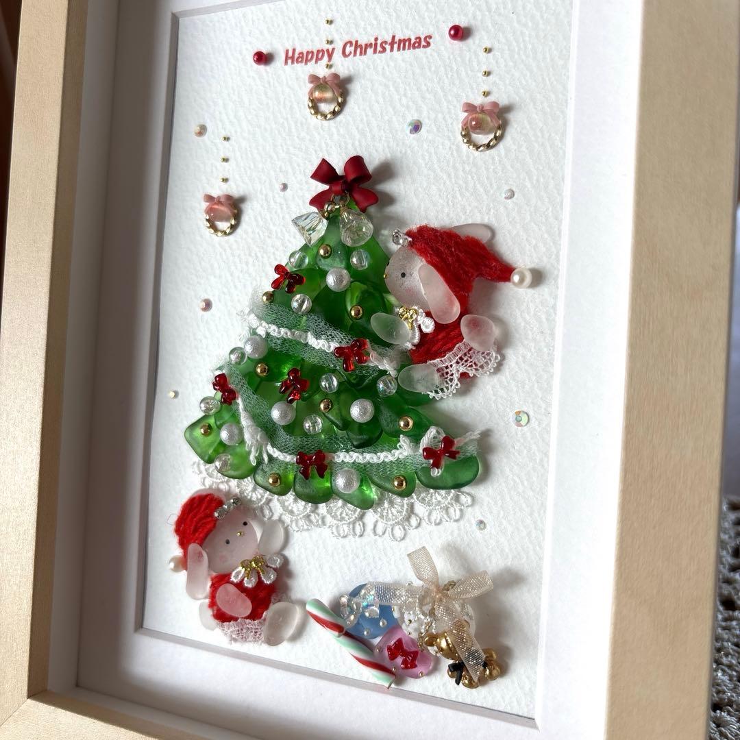 シーグラスアート❁可愛いクリスマス❁