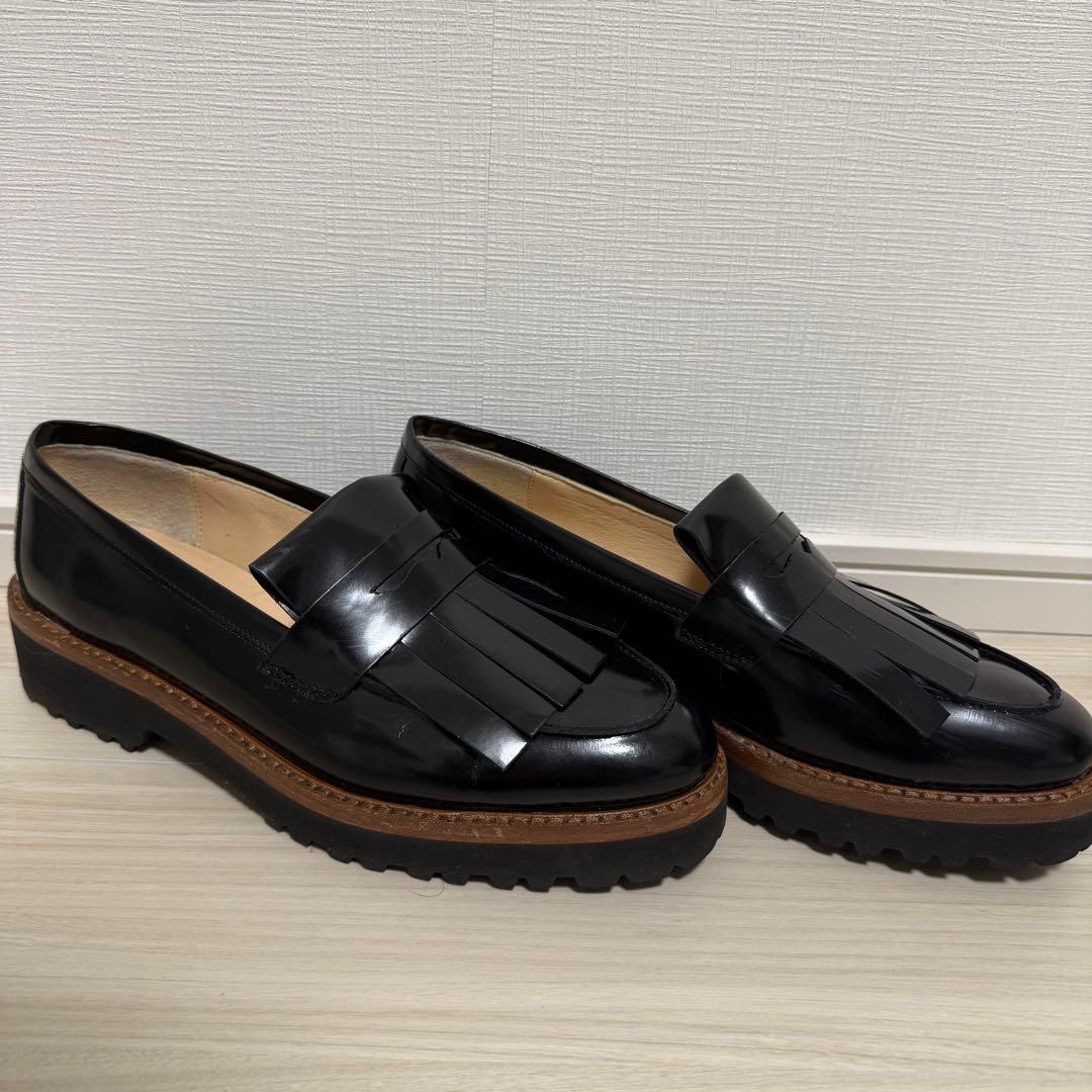 【大幅値下げ！】FABIO RUSCONI タンクソールキルト付きローファー