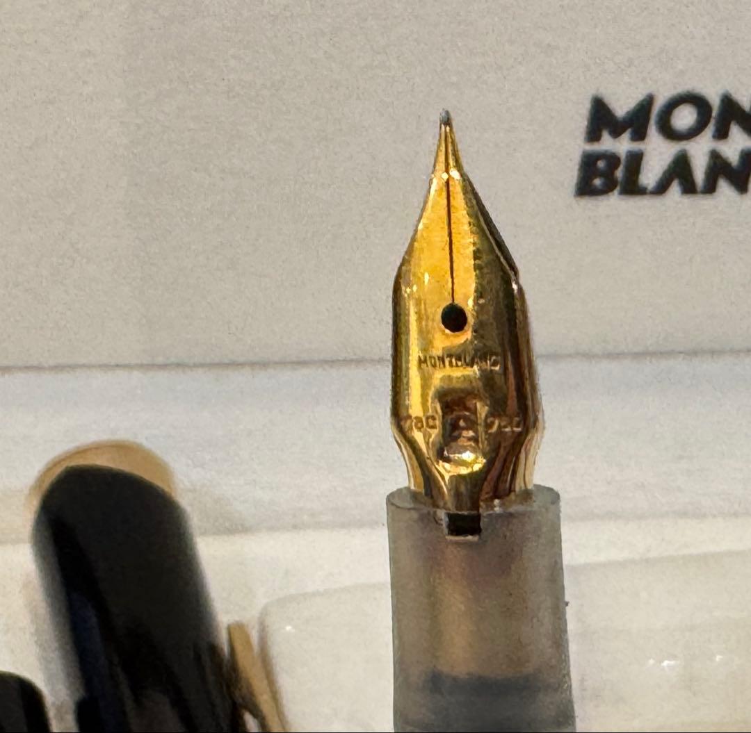 【極美品】モンブラン No 14 万年筆 ブラック 18K EF