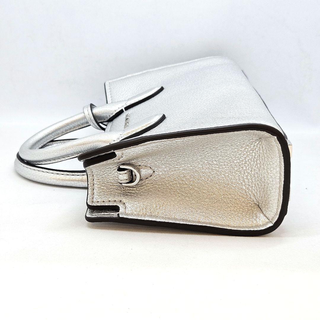 マイケルコース ショルダーバック ハンドバッグ シルバー スモール