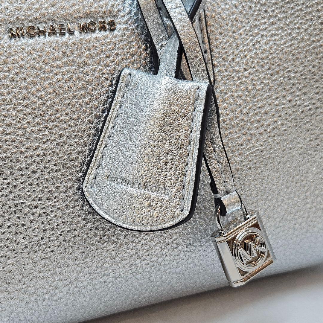 マイケルコース ショルダーバック ハンドバッグ シルバー スモール