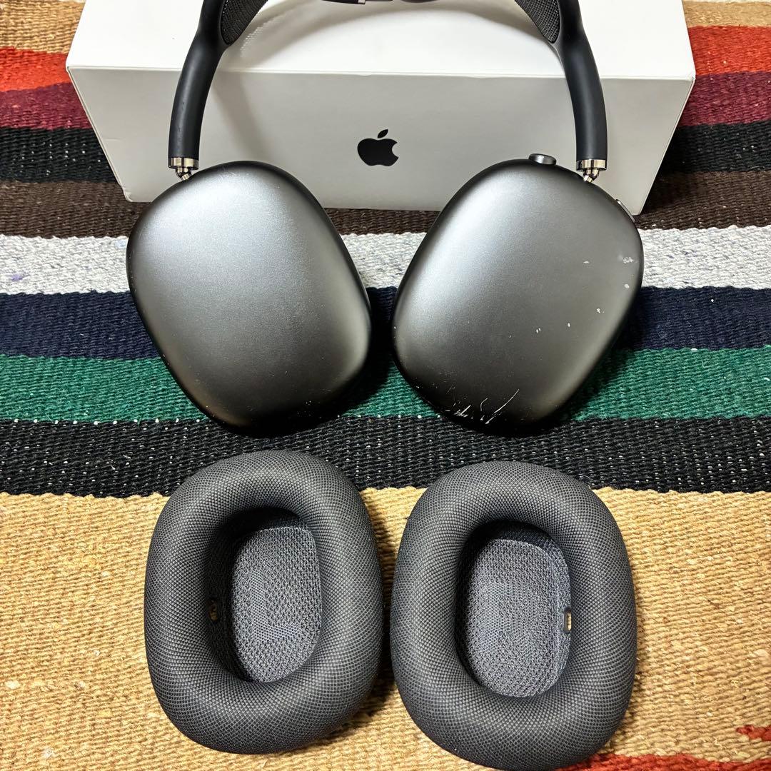 純　AirPods Max スペースグレー 本体 箱付き　カバーセット付