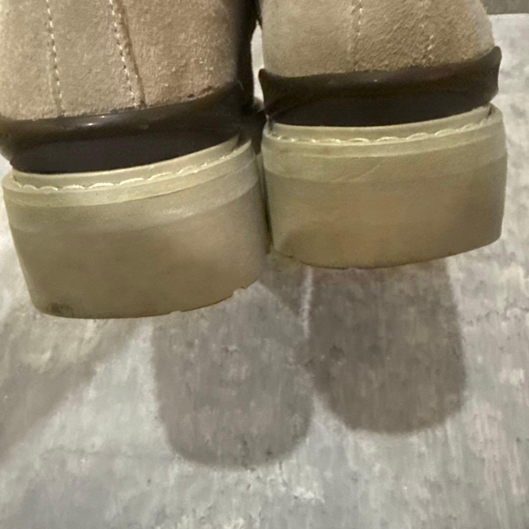 pg knock ベージュ スエード モカシン ダイヤル式　playground