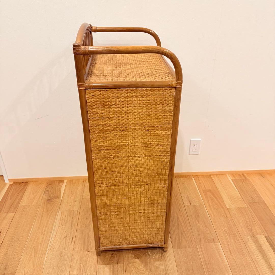 藤ラタン チェスト 6段 引き出し カゴ収納家具 箪笥 整理棚 タンス