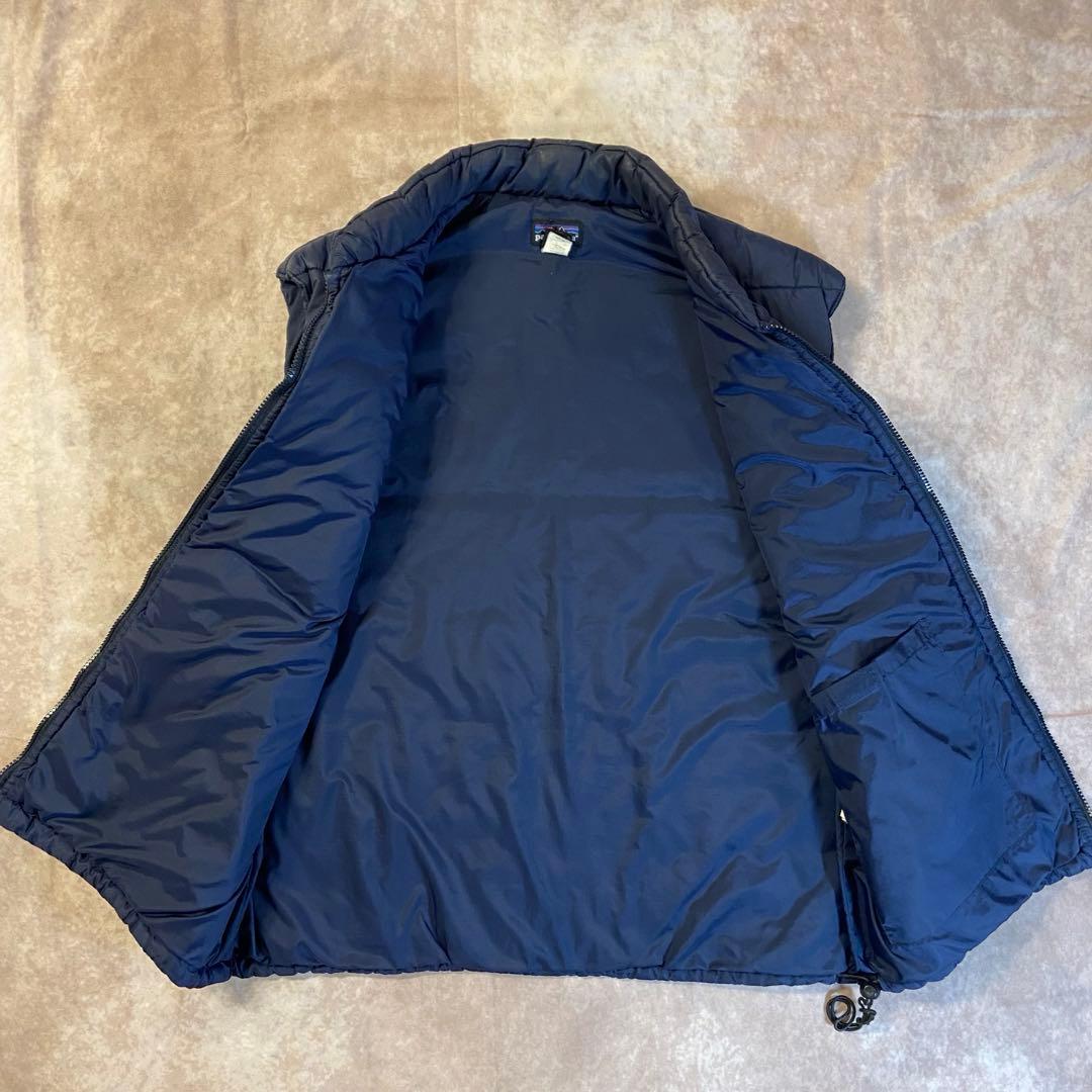 90s Patagonia ダウンベスト ネイビー Lサイズ 詳細不明