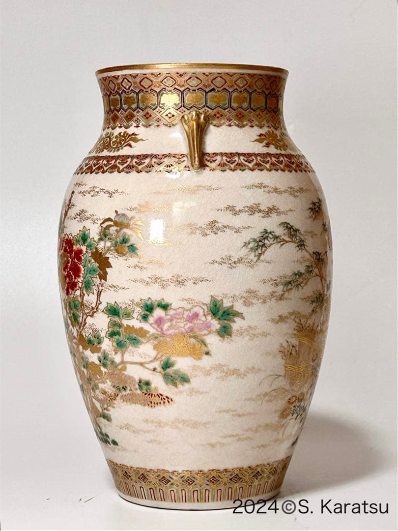 明治 薩摩焼 柿本尚五郎 朴利行 堅野系 錦手薩摩 本薩摩 白薩摩