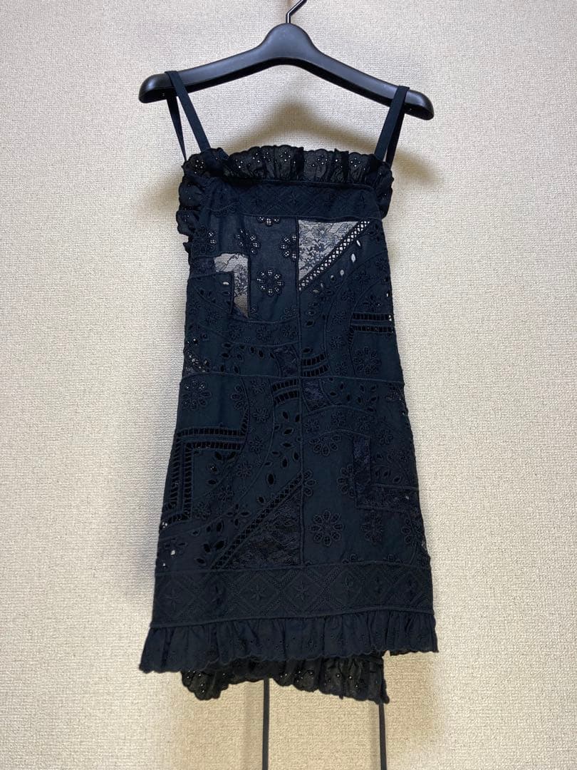 THE SHINZONE パッチワークレース トップス シンゾーン ブラック