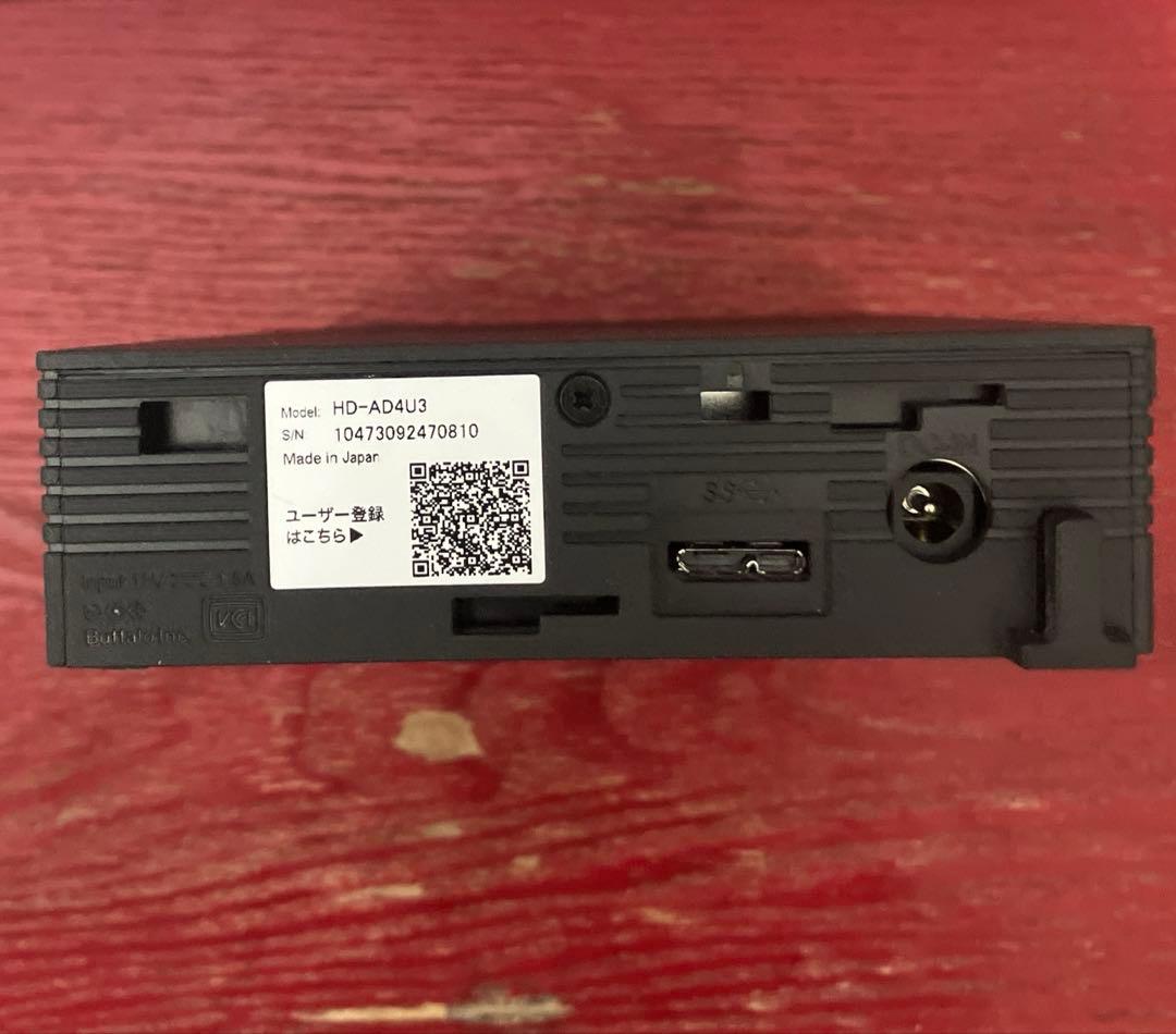 4TB テレビ録画用外付けハ-ドディスク　バッファロー製