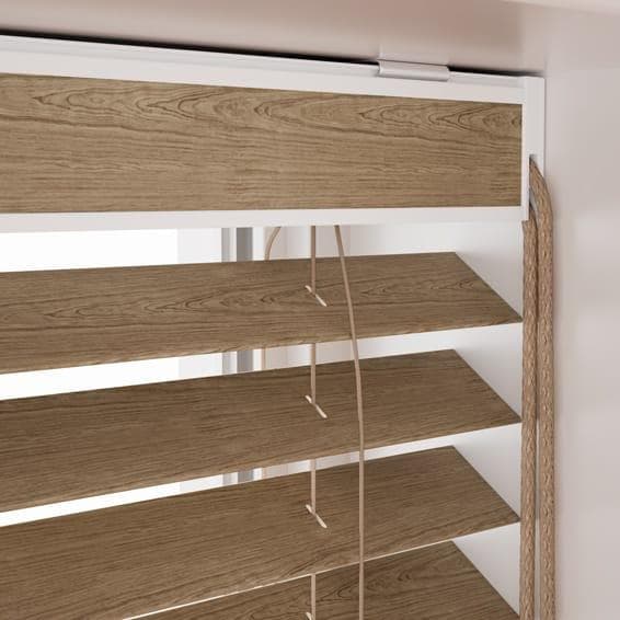 未使用　ウッドブラインド　ライトブラウン　160×95