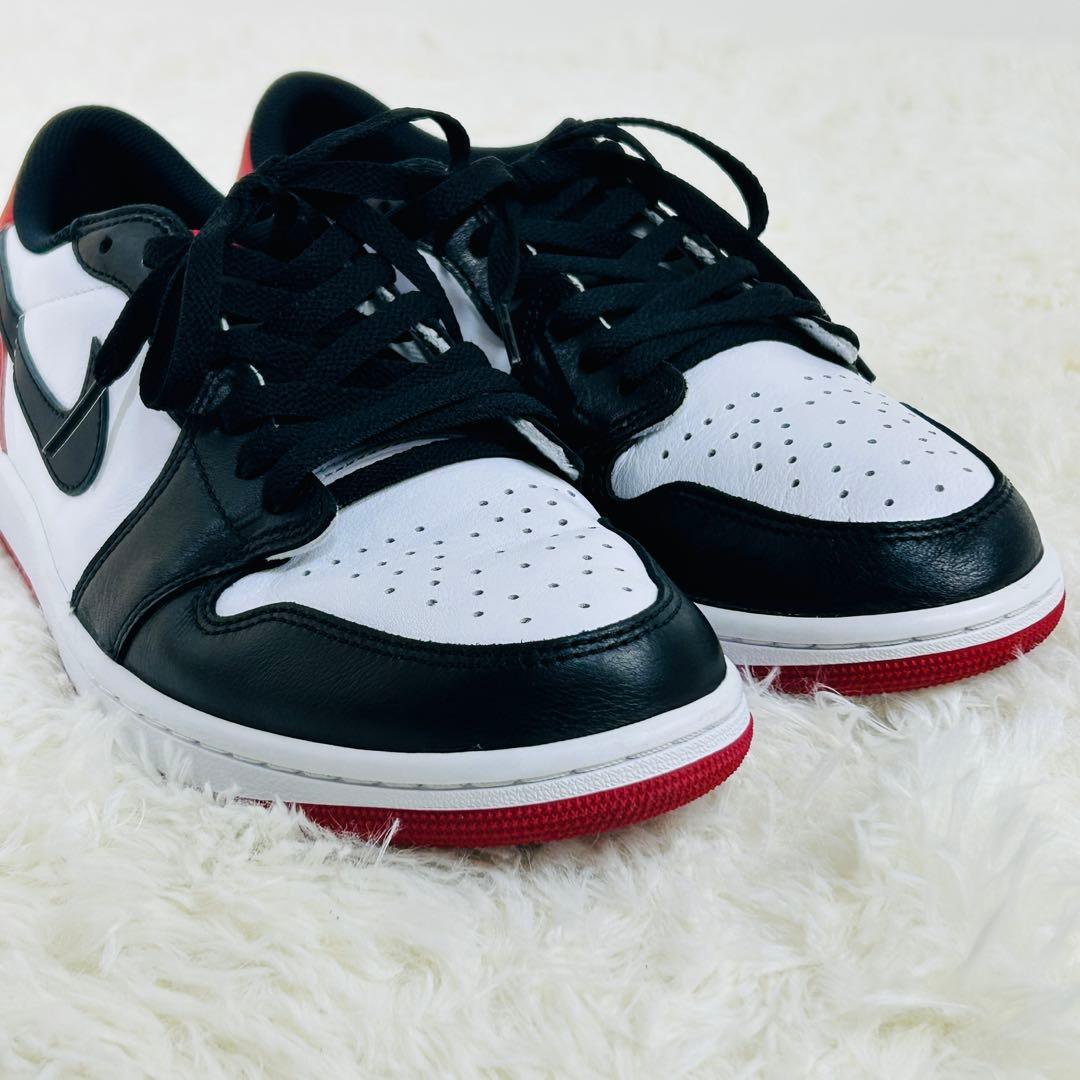 【極美品】名品　NIKE AIR JORDAN 1 LOW OG つま黒
