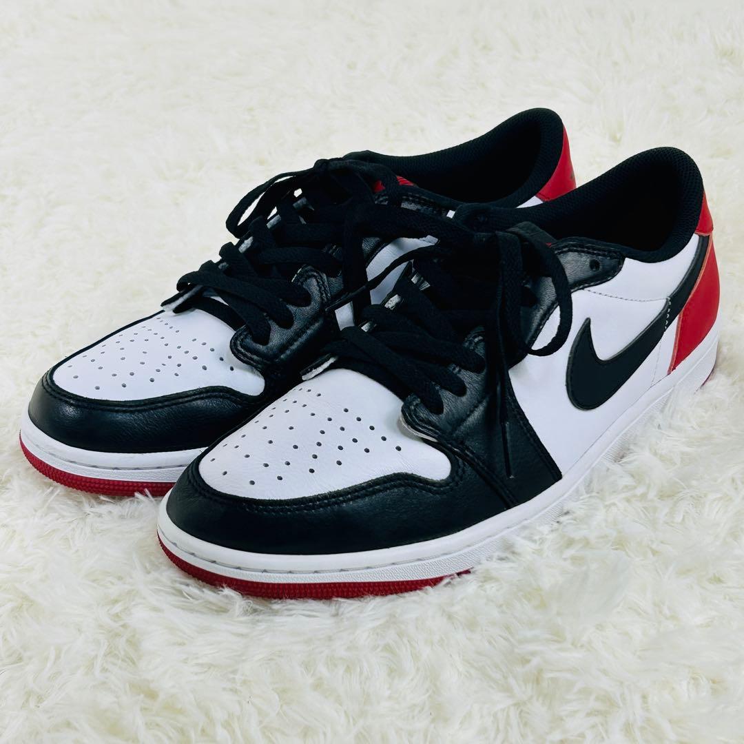 【極美品】名品　NIKE AIR JORDAN 1 LOW OG つま黒