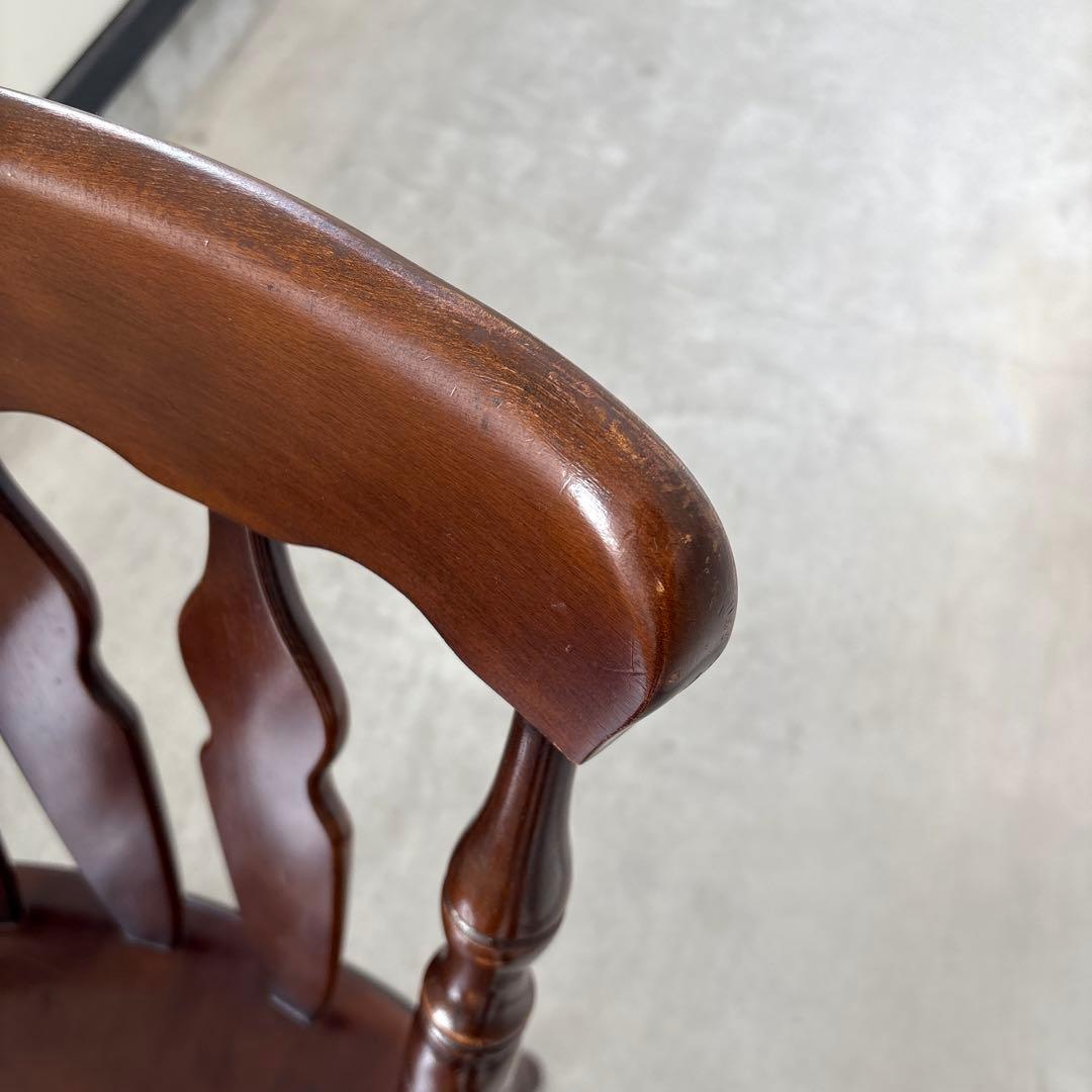 コイズミ KOIZUMI ウインザーチェア ブラウン 木 ダイニングチェア