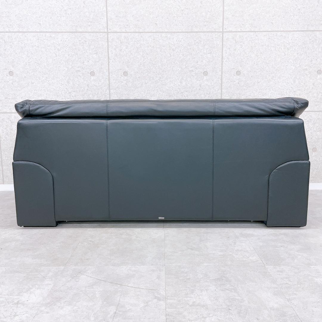 マルニ木工 maruni 本革 2人掛けソファ ブラック