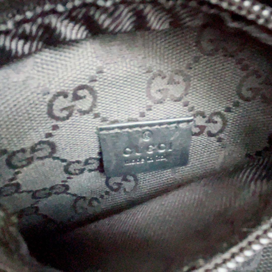 【大人気】グッチGUCCI GG柄ボディバッグ 斜めがけショルダーバッグ 黒
