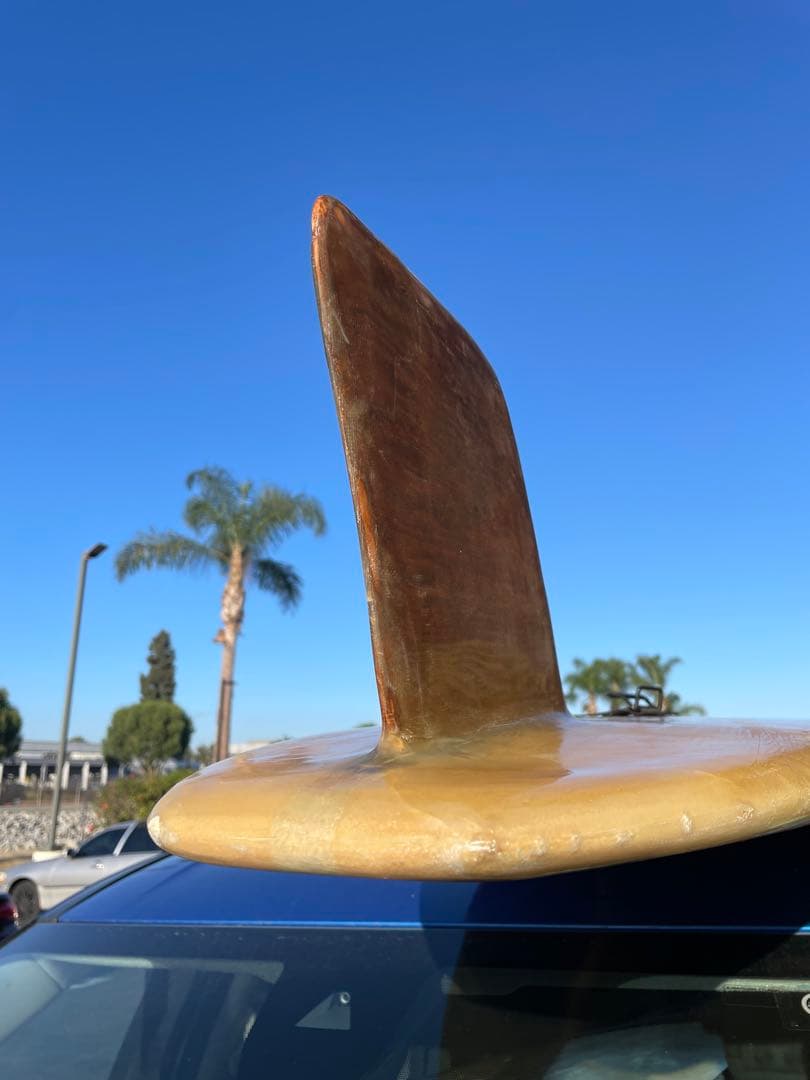 激レア◇60'sビンテージ◇HOBIEホビー ロングボード◇9'8 ウッドフィン