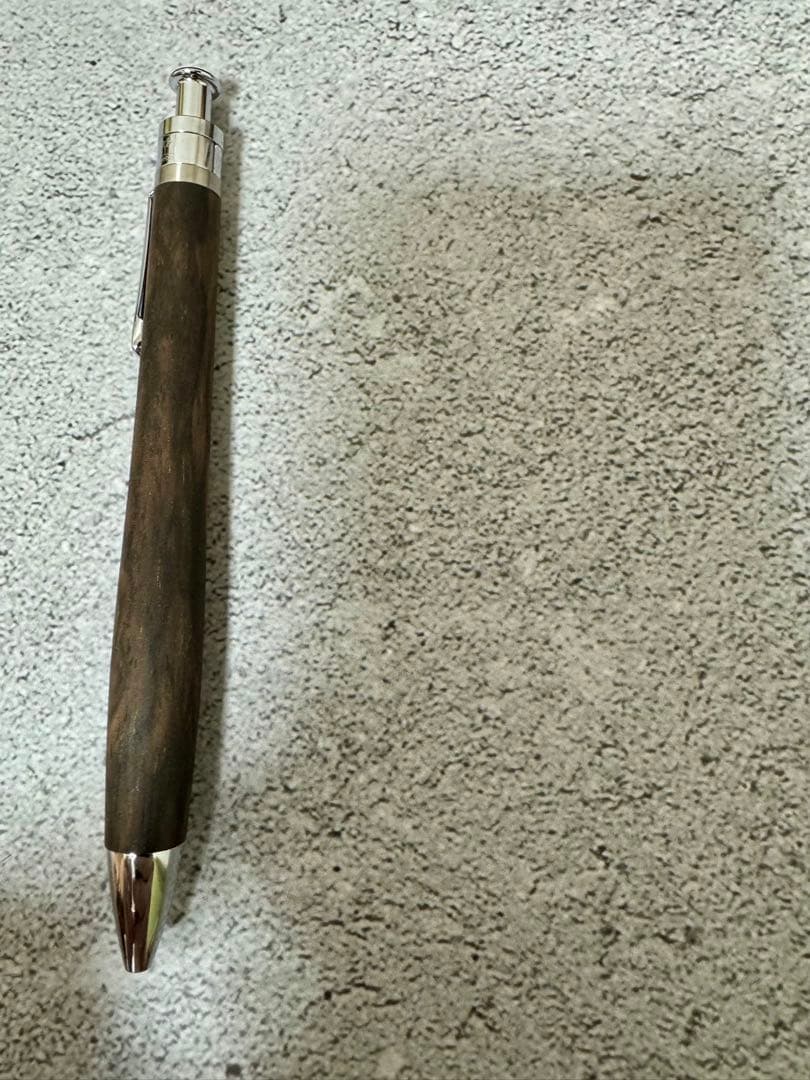 ☆工房楔 黒柿孔雀杢 イベント杢 ルーチェペン ボールペン新品☆