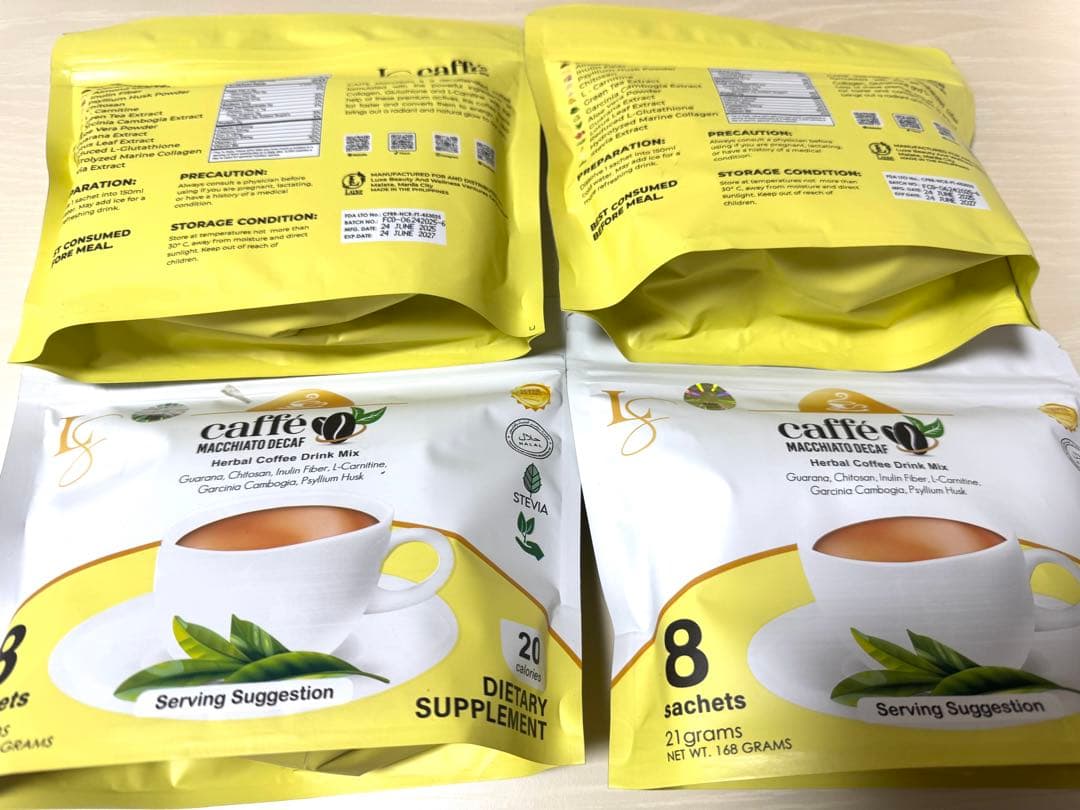 コーヒー caffe macchiato decaf