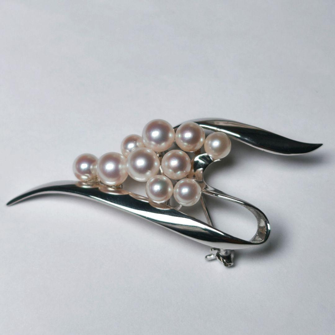 【美品 最高級】ミキモト ブローチ パール フォーマル 10珠 皇室御用達