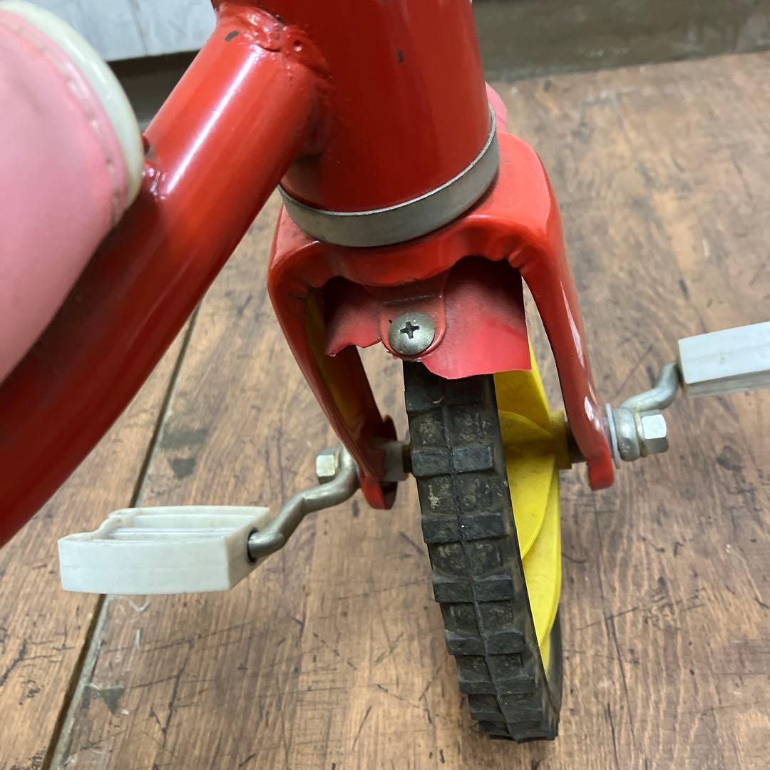 昭和レトロ バンビ ラブリーチャイルド ヴィンテージ 三輪車 レッド 当時物希少