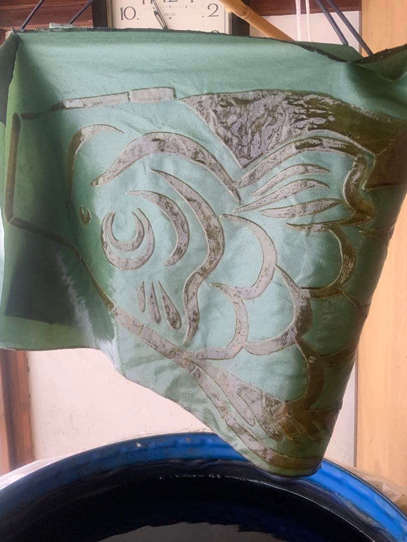 藍染め　鯉のぼり　３体セット　名入れあり　手染め