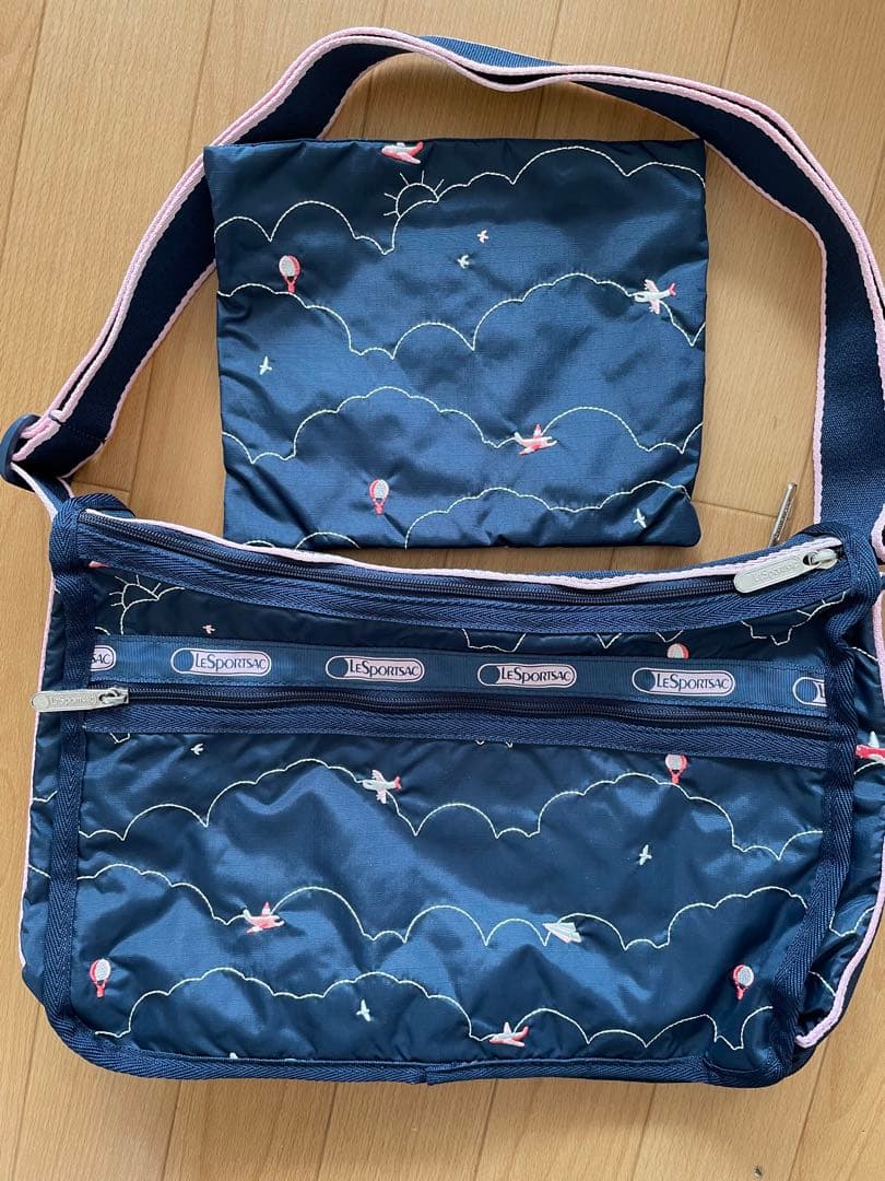 レスポートサック　デラックスエブリデイ　ネイビー　レア　美品