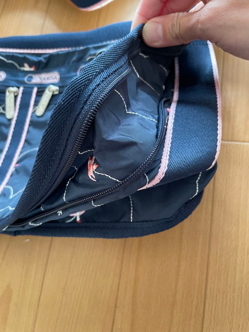 レスポートサック　デラックスエブリデイ　ネイビー　レア　美品