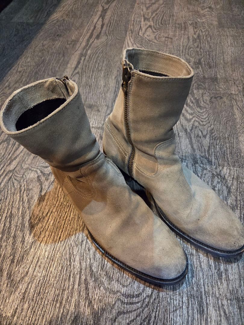 BUTTERO　ブッテロスエードブーツ　サイドジッパー40
