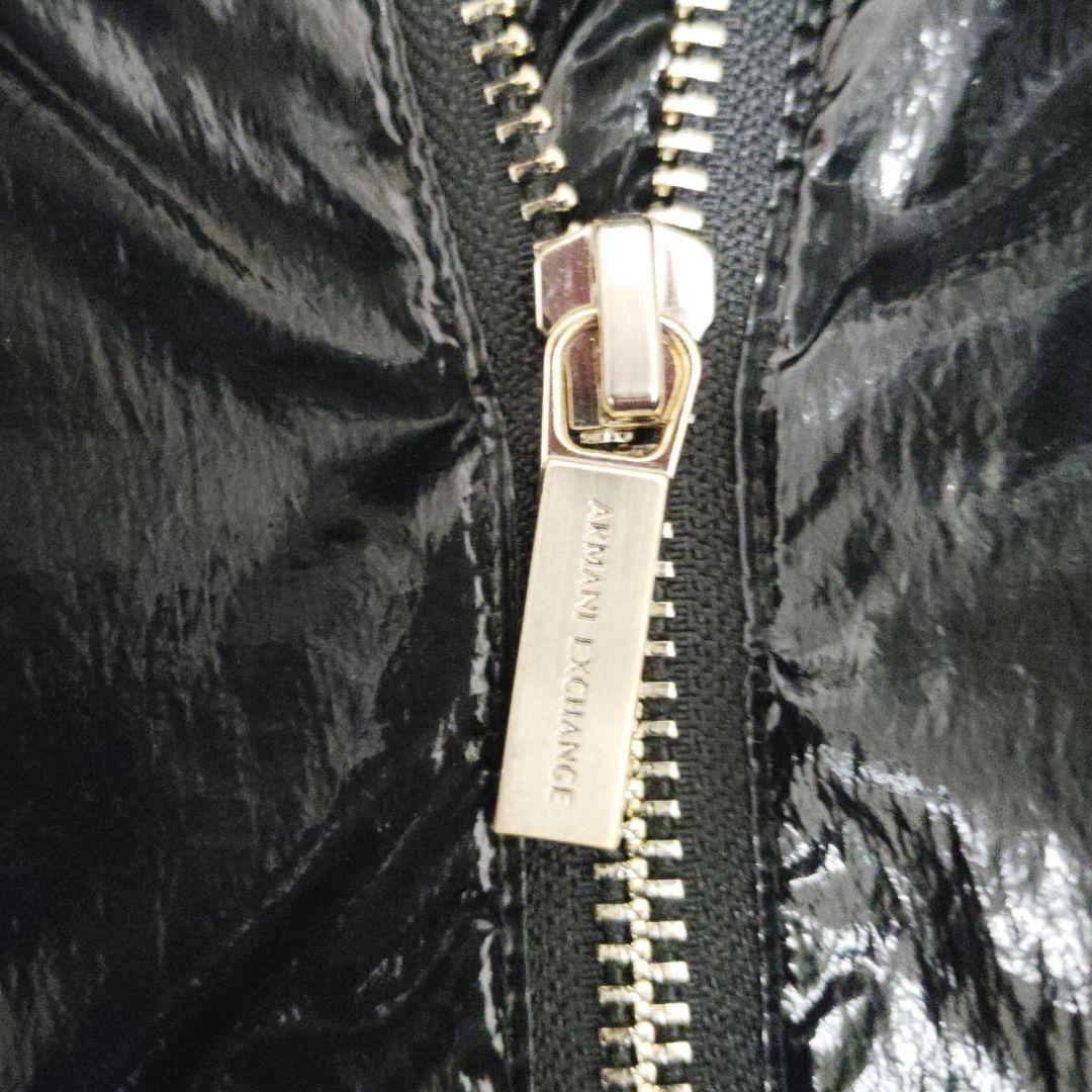 未使用★A|X★ARMANI EXCHANGE★エナメルブラックダウンジャケット