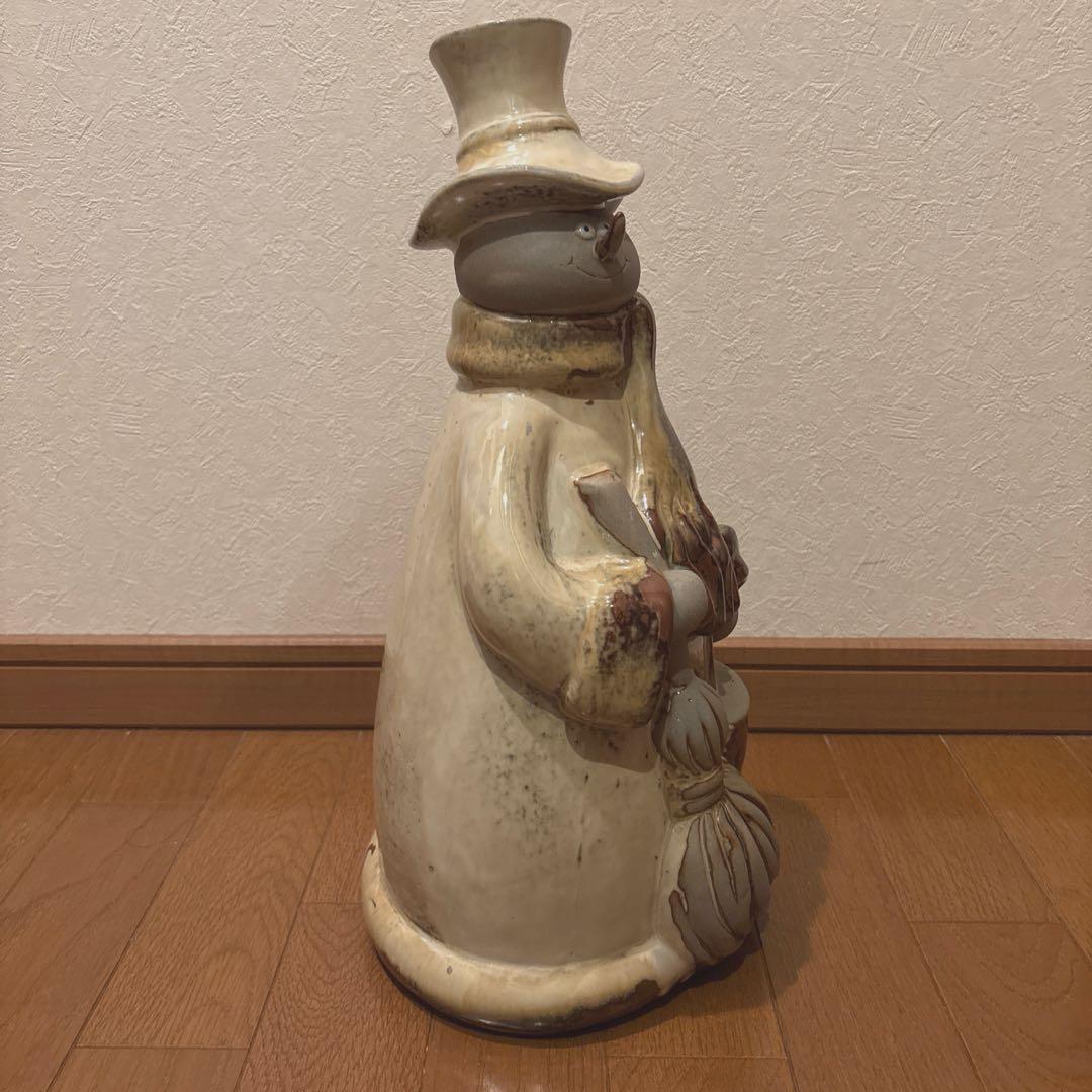 スノーマン 置物 陶器