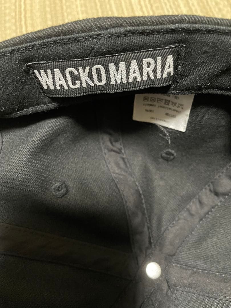 WACKO MARIA WMロゴ ブラックキャップ