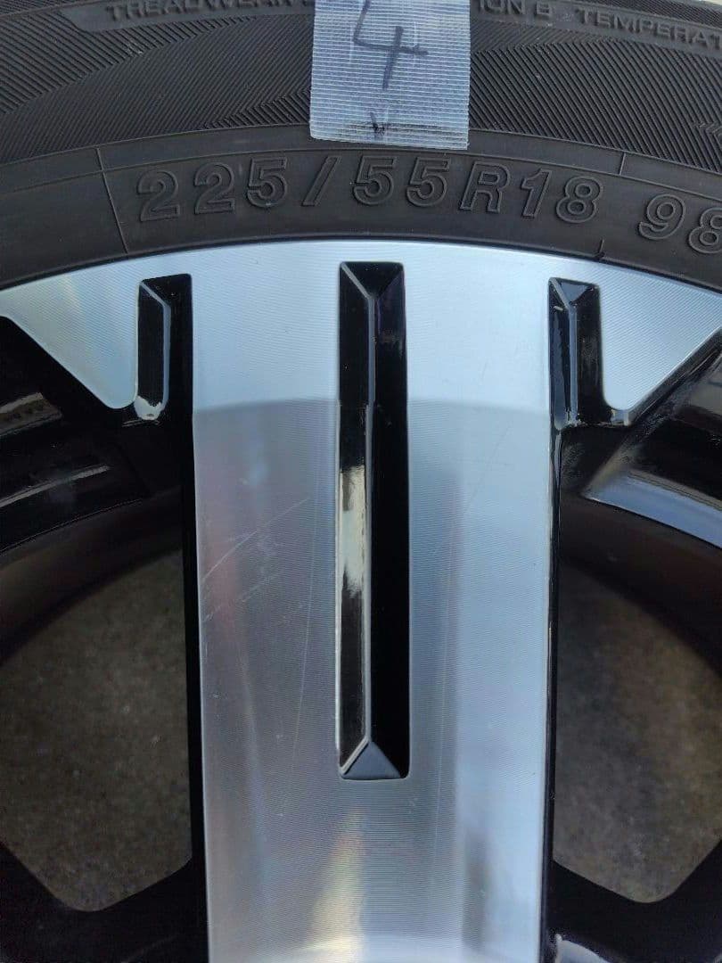 デリカ D5 純正18inchホイール&タイヤ4本セット