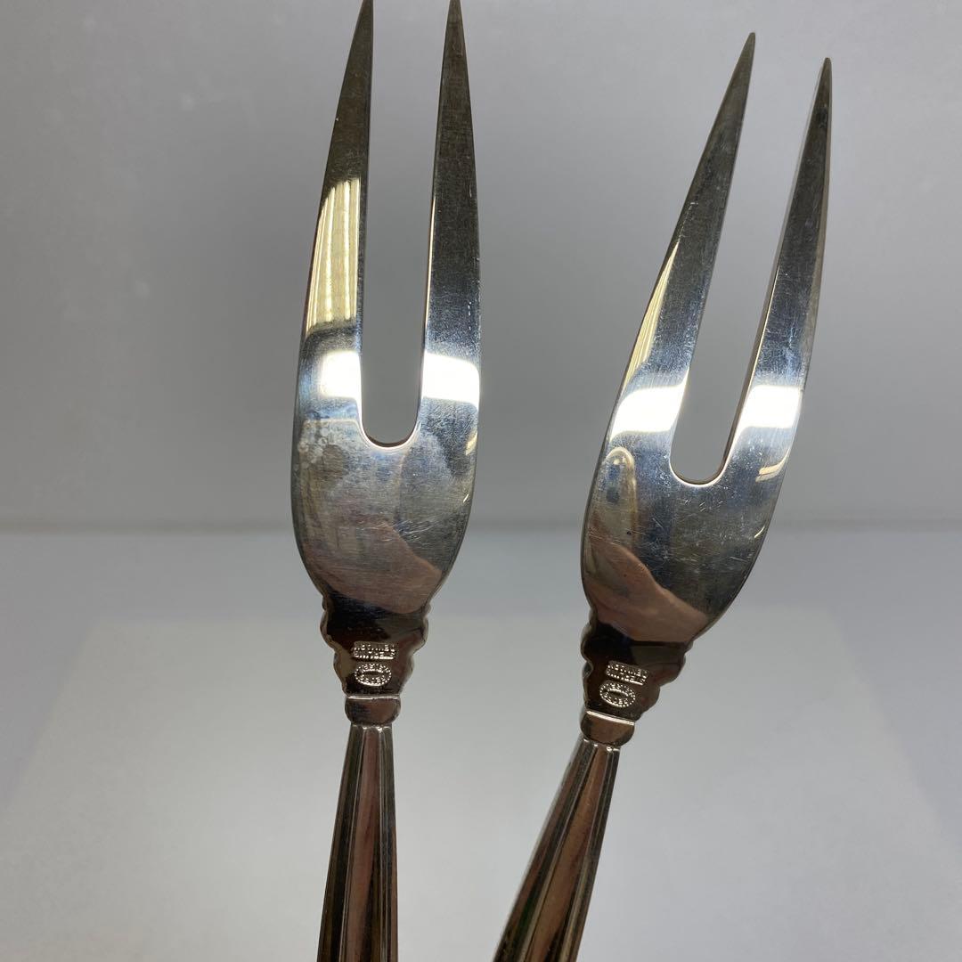 ジョージジェンセン　希少ミートフォーク2本sterling925 104g