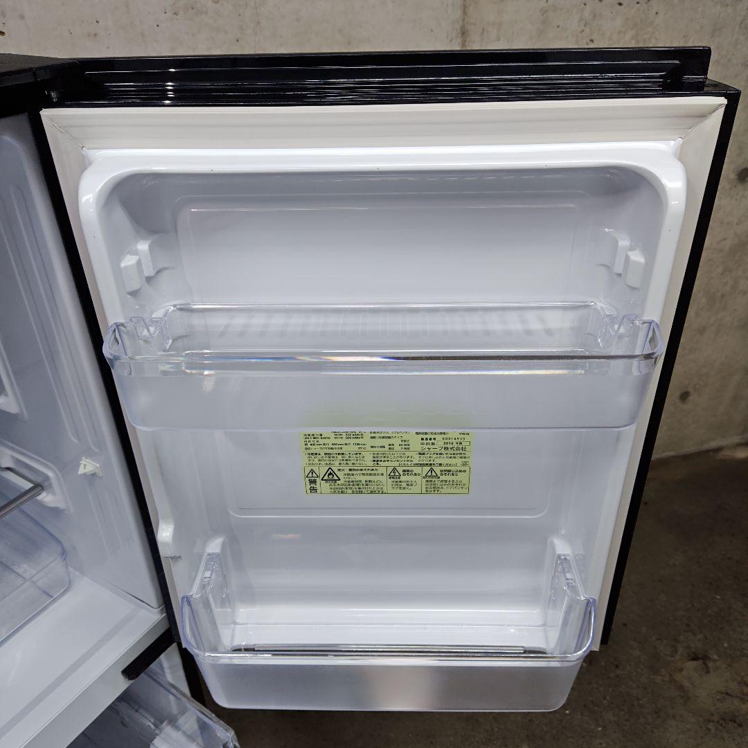 SHARP SJ-GD14D-B つけかえどっちもドア ガラストップデザイン