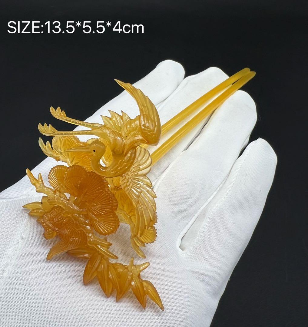 花嫁かんざし 髪飾りセット 和装小物 櫛 簪 くし 髪飾り 本鼈甲 木箱付き